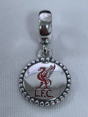 Pandora LFC Red Enamel Charm Pendant, S925 Silver Jewelry